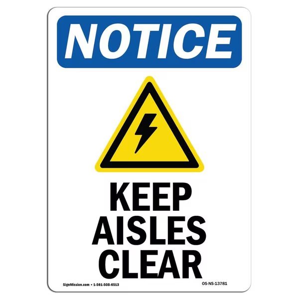 Safety Sign, OSHA Notice, 10